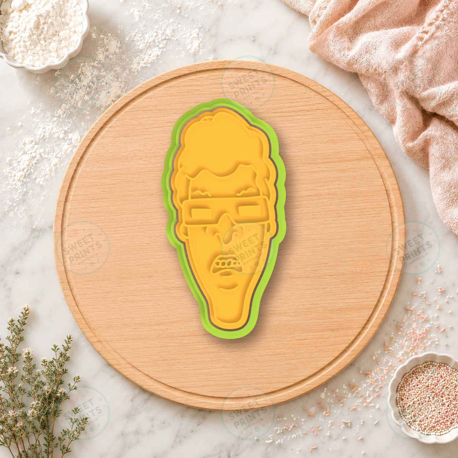 Beavis And Butthead Beavis Glasses Cookie Cutter & Stamp cookie cutter
