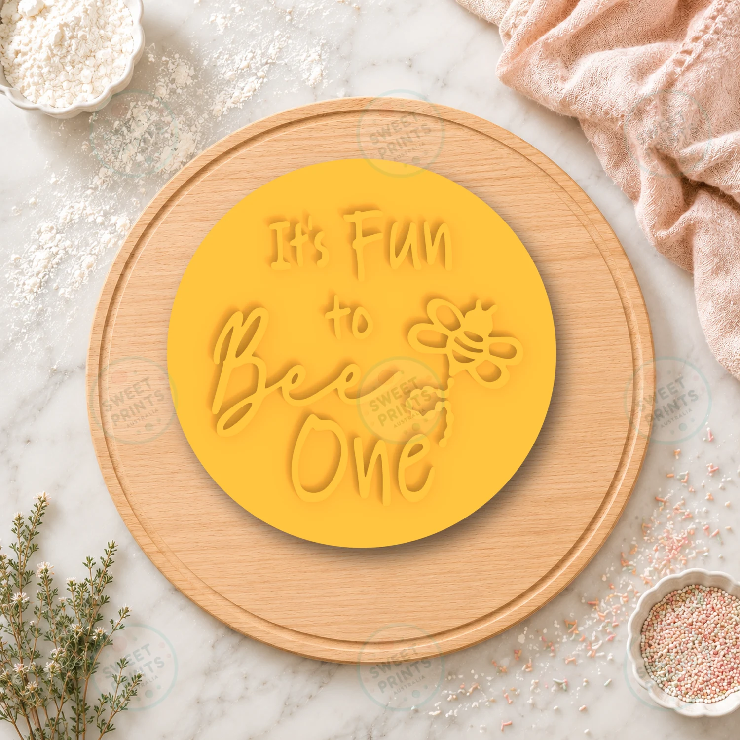 Number One Candle 1 Cookie Stamp cookie cutter
