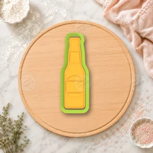 Beer Bottle Stl Cookie Cutter & Stamp