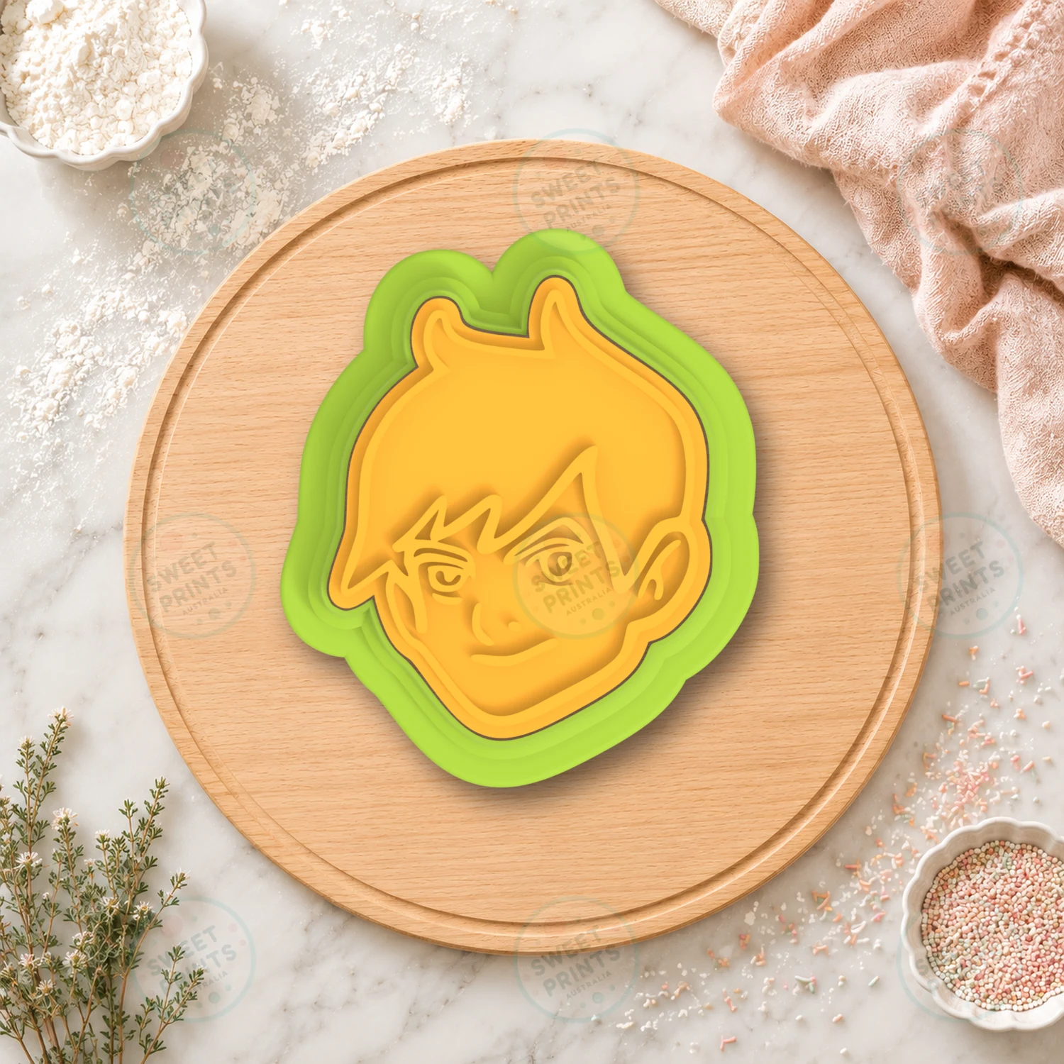 Ben Face Cookie Cutter & Stamp cookie cutter