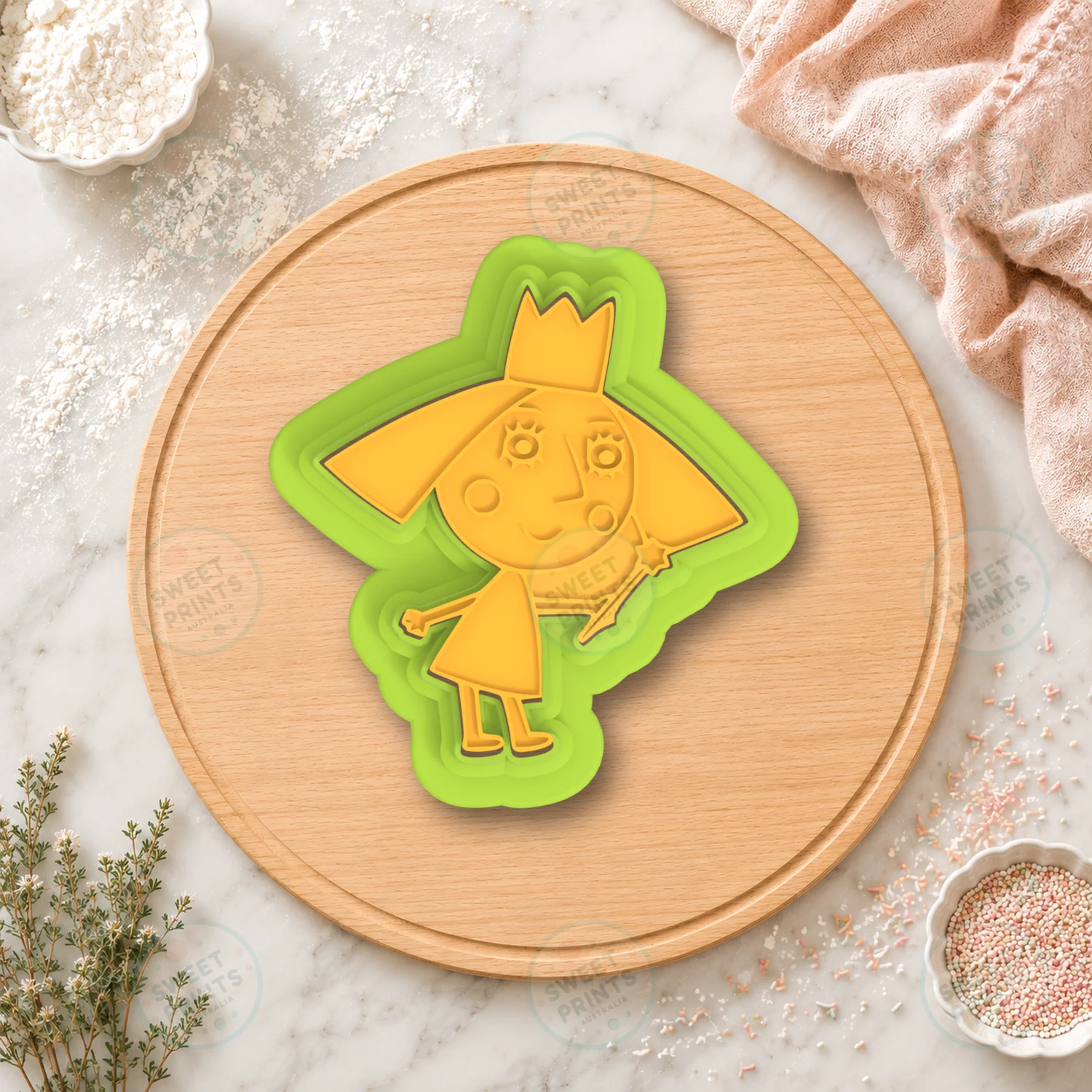 Holly Cookie Cutter & Stamp cookie cutter