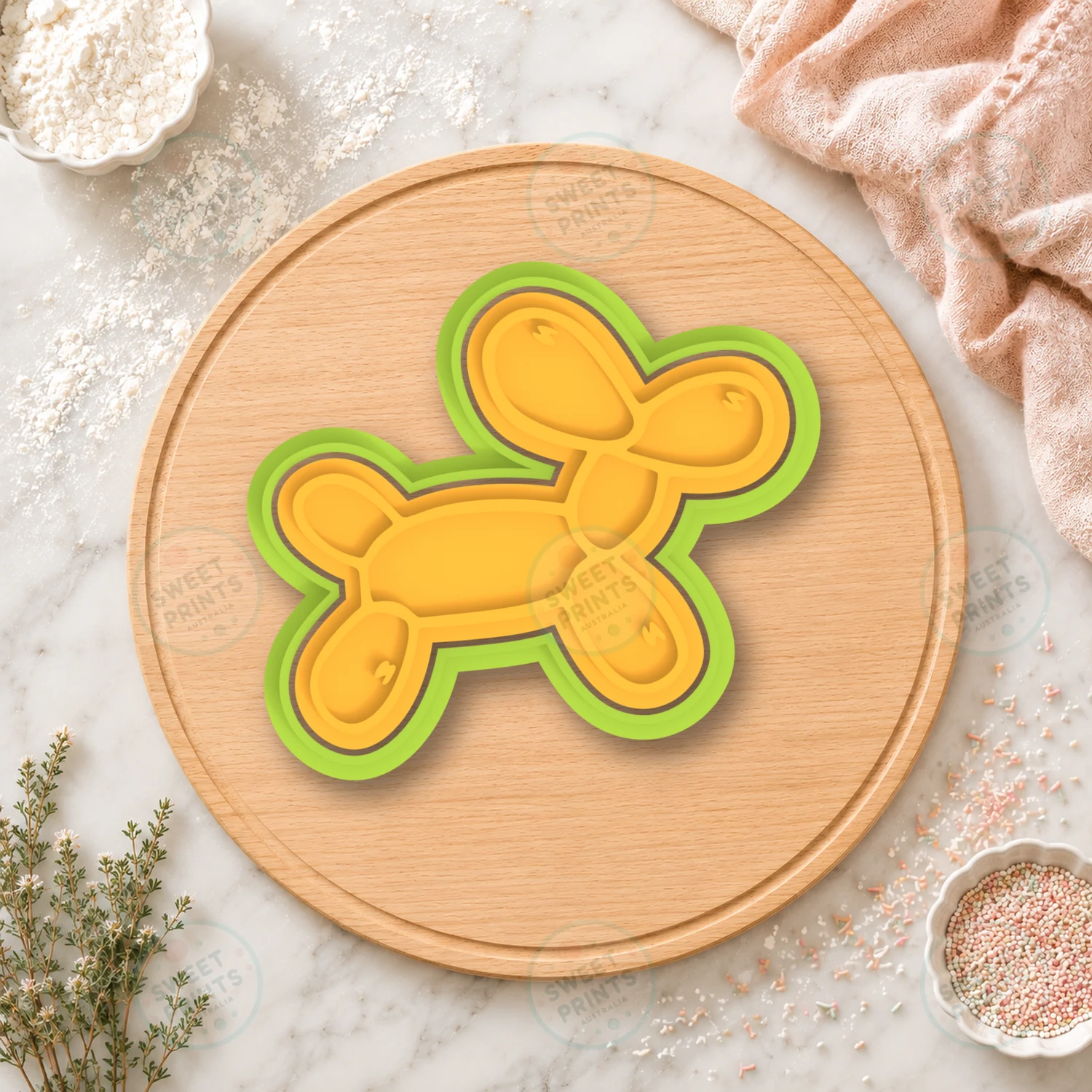 Balloon Dog Cookie Cutter & Stamp cookie cutter
