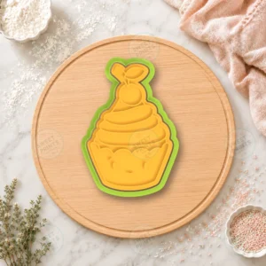 Cupcake With Cherry Cookie Cutter & Stamp