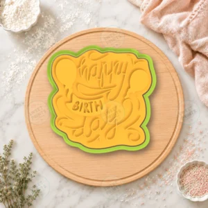 Happy Birthday Balloons Banner Cookie Cutter & Stamp