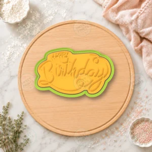 Happy Birthday Loop Cookie Cutter & Stamp