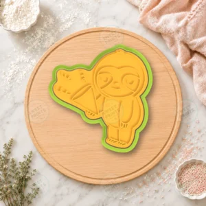Sloth Party Ice Cream Cookie Cutter & Stamp
