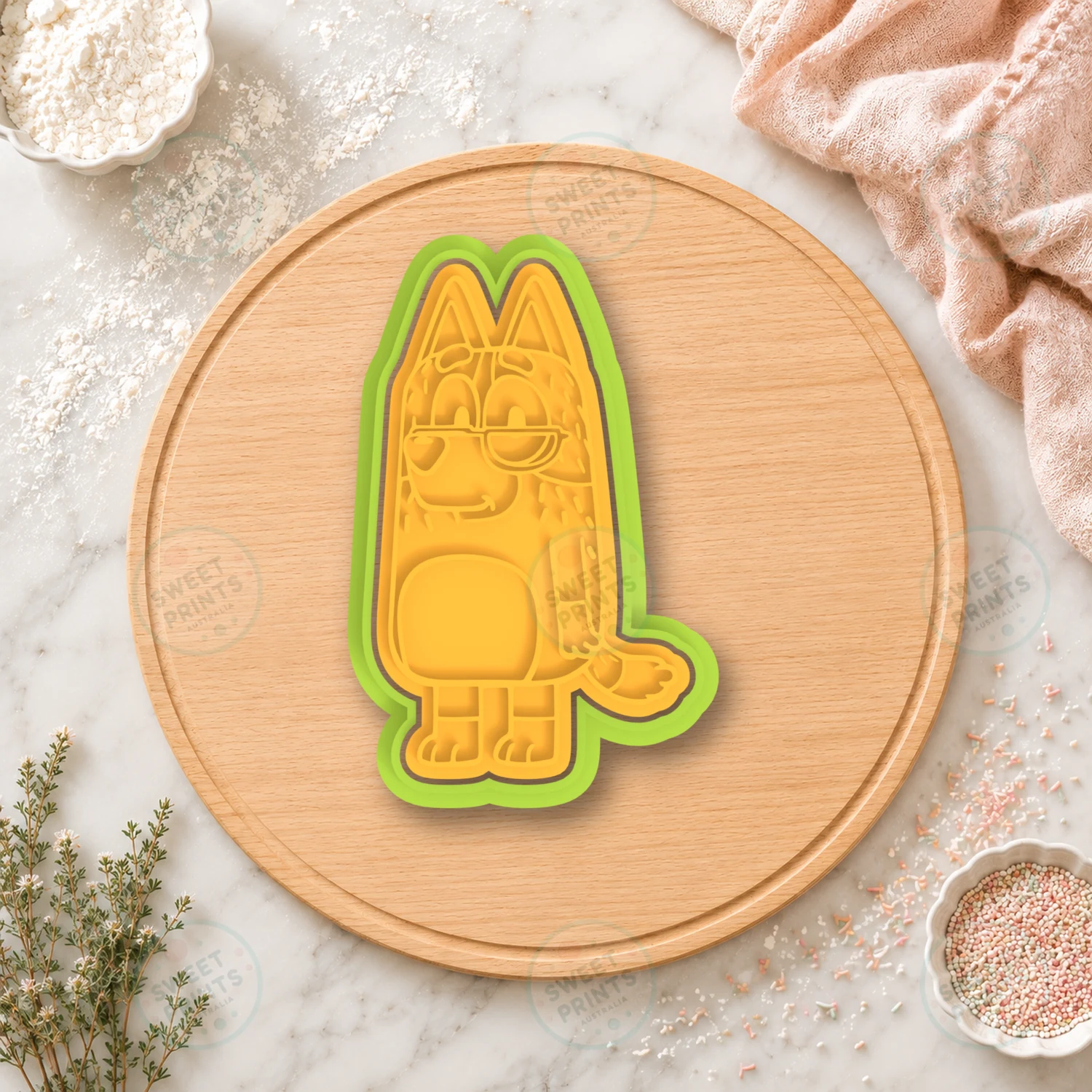 Nana Dog Character Cookie Cutter & Stamp cookie cutter
