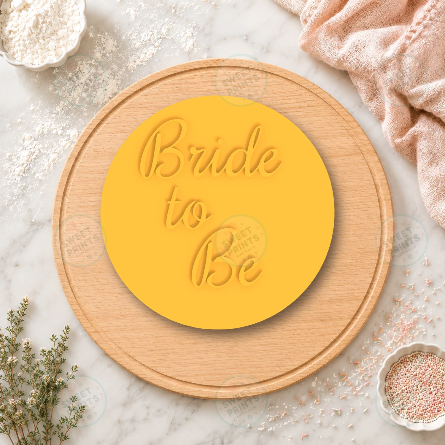 Bride To Be Cookie Stamp cookie cutter