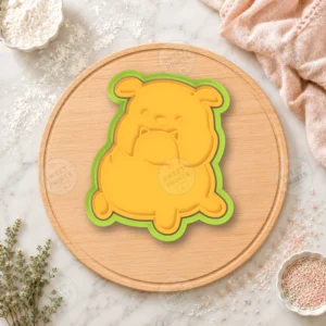 British Bulldog Puppy Content Cookie Cutter & Stamp