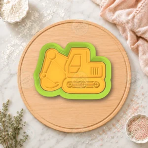 Construction Excavator Cookie Cutter & Stamp