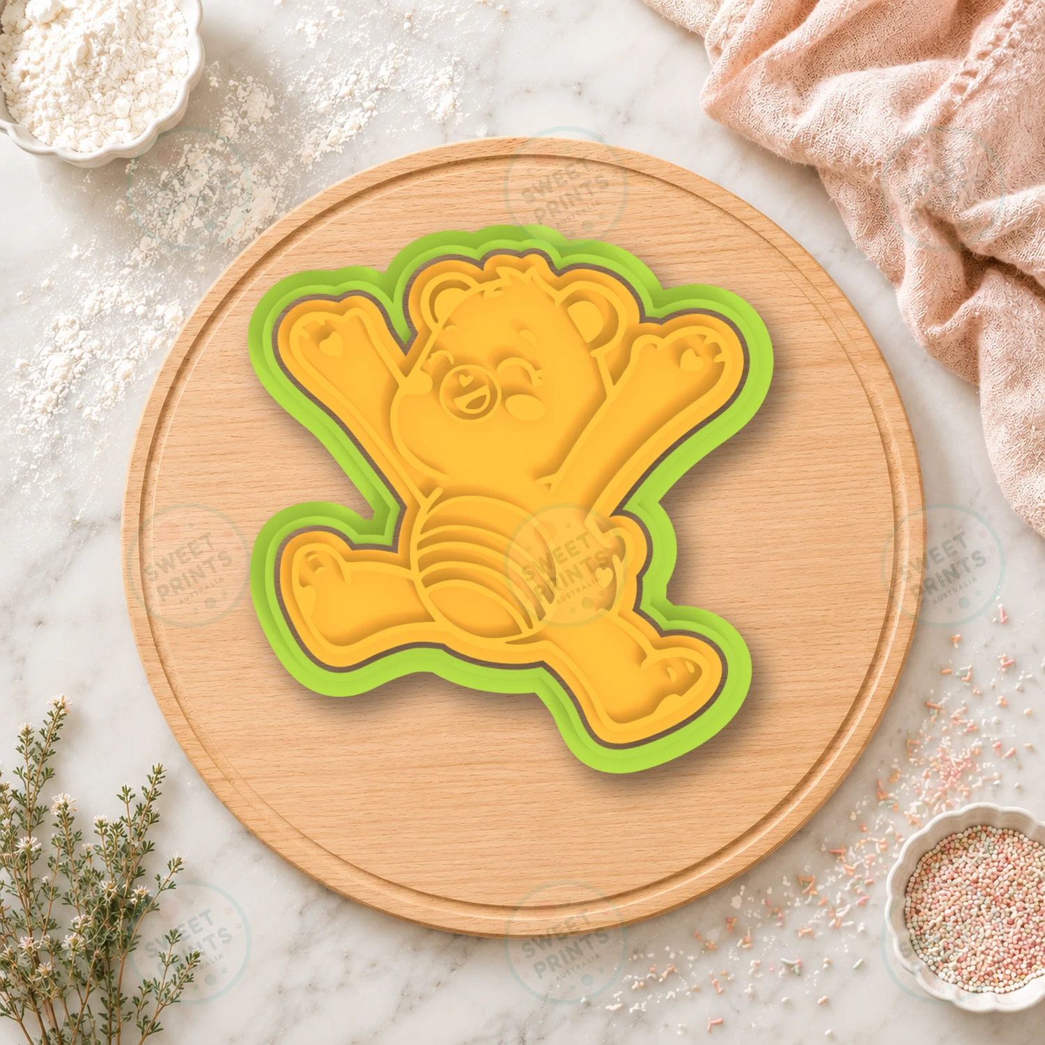 Care Bear Leaping Cookie Cutter & Stamp cookie cutter