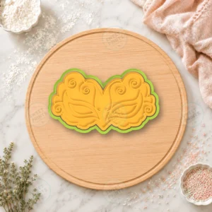 Scroll Pattern Masquerade Mask Cookie Cutter & Stamp