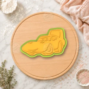 The King Race Car Cookie Cutter & Stamp