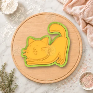 Cat Stretching Cookie Cutter & Stamp