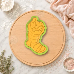 Christmas Character In Stocking Cookie Cutter & Stamp