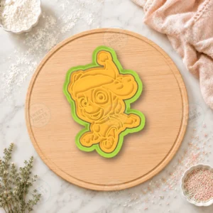 Paw Patrol Chase Santa Cookie Cutter & Stamp