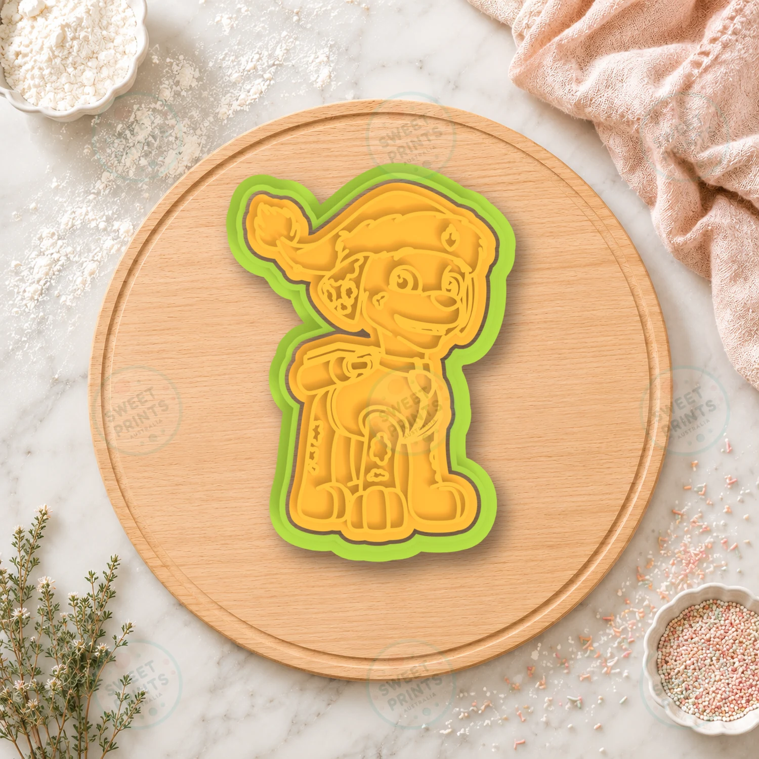 Paw Patrol Skye Santa Cookie Cutter & Stamp cookie cutter