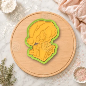 Tweety Bird Santa Gift Box Cookie Cutter & Stamp
