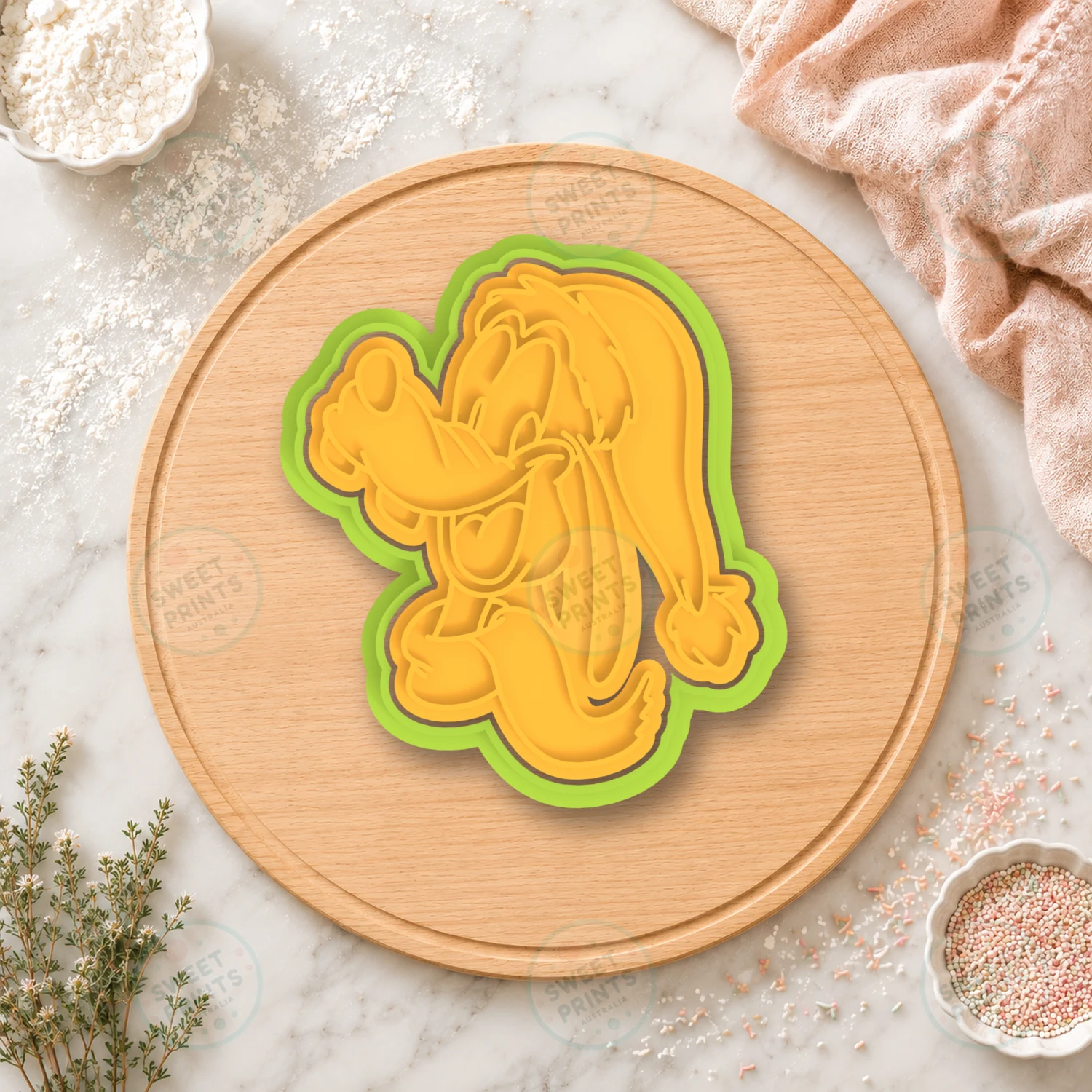 Pluto Santa Hat Cookie Cutter & Stamp cookie cutter