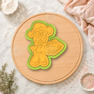 Mickey Mouse Santa Gift Cookie Cutter & Stamp
