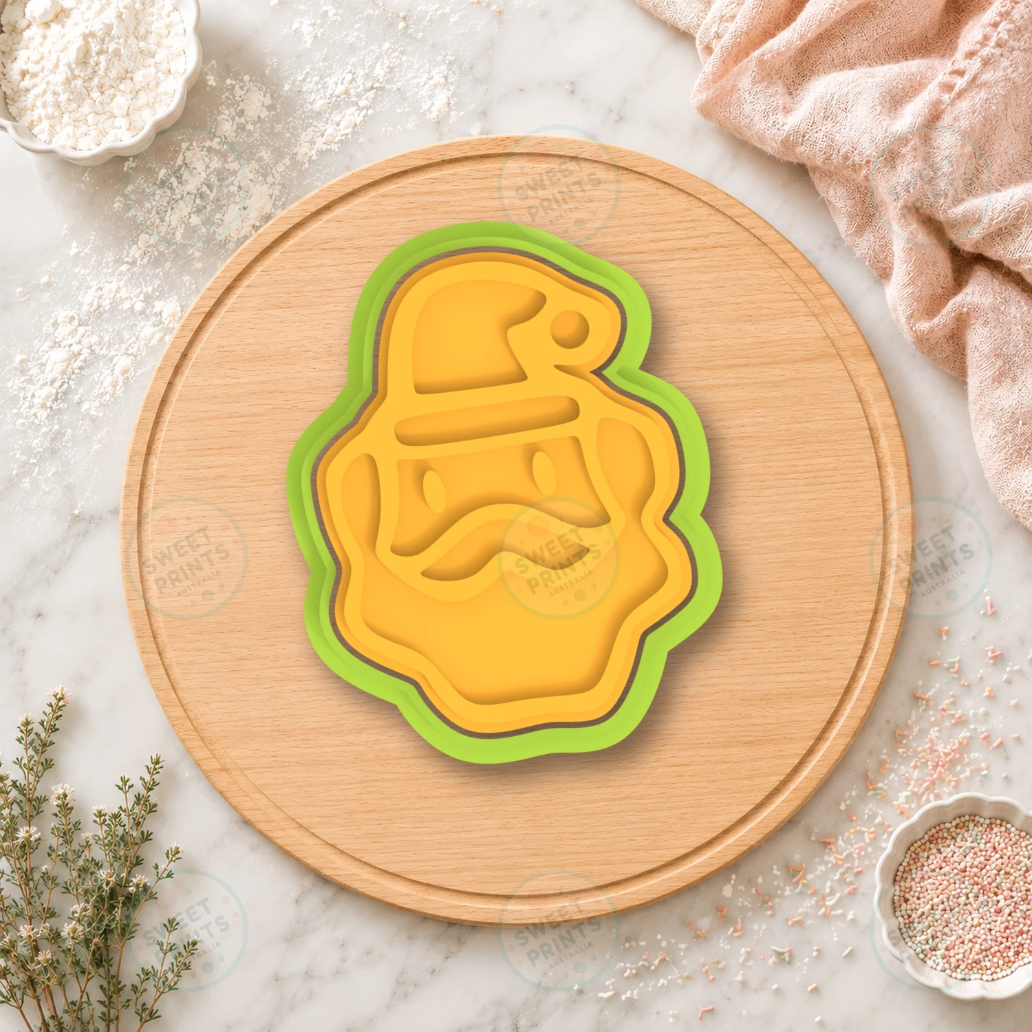 Santa 1 Cookie Cutter & Stamp cookie cutter