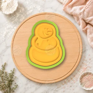 Snowman Waving Cookie Cutter & Stamp