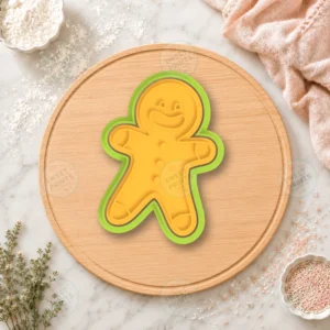 Gingerbread Man 3 Cookie Cutter & Stamp