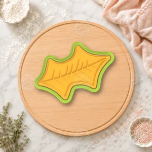 Holly Leaf Cookie Cutter & Stamp