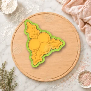 Holly Berries Cookie Cutter & Stamp