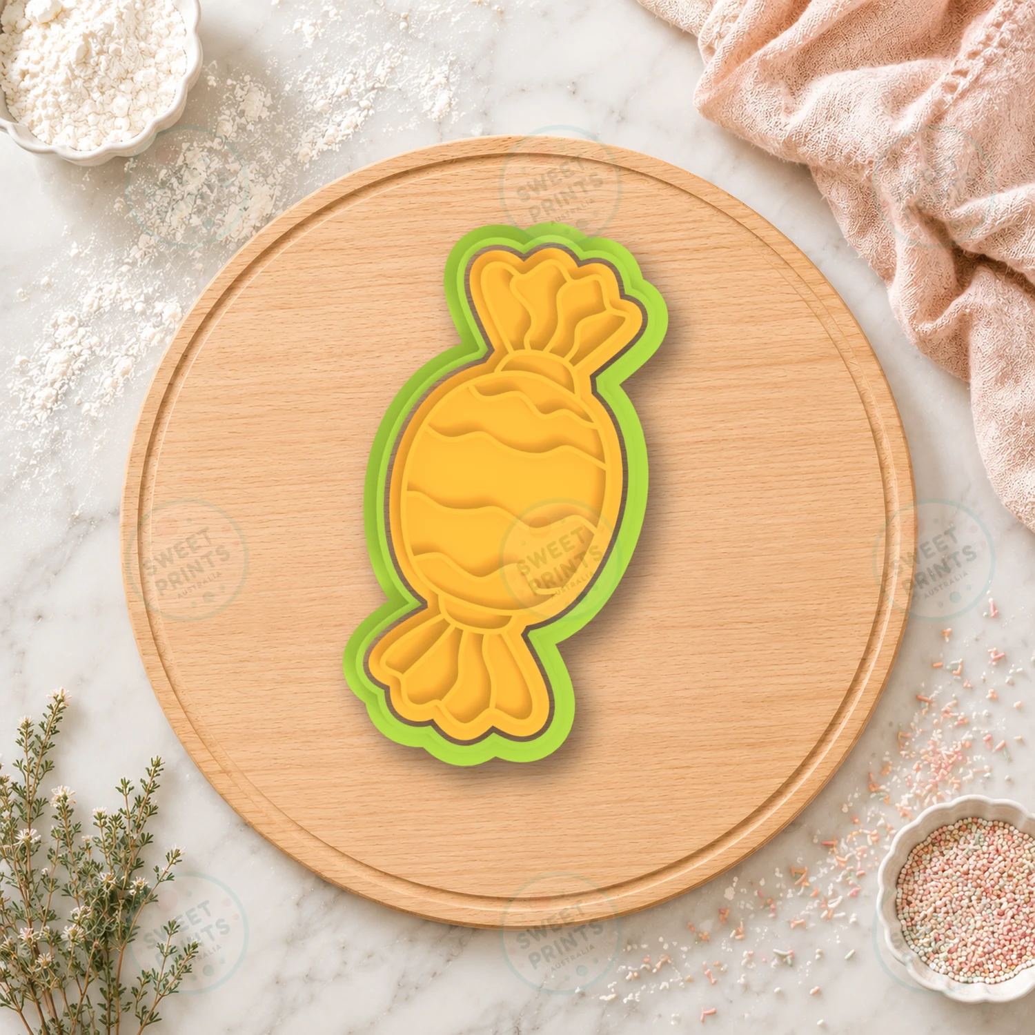 Wrapped Candy 1 Cookie Cutter & Stamp cookie cutter