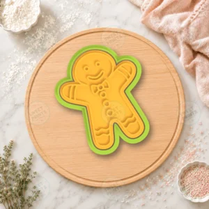Bow Tie Gingerbread Man Cookie Cutter & Stamp
