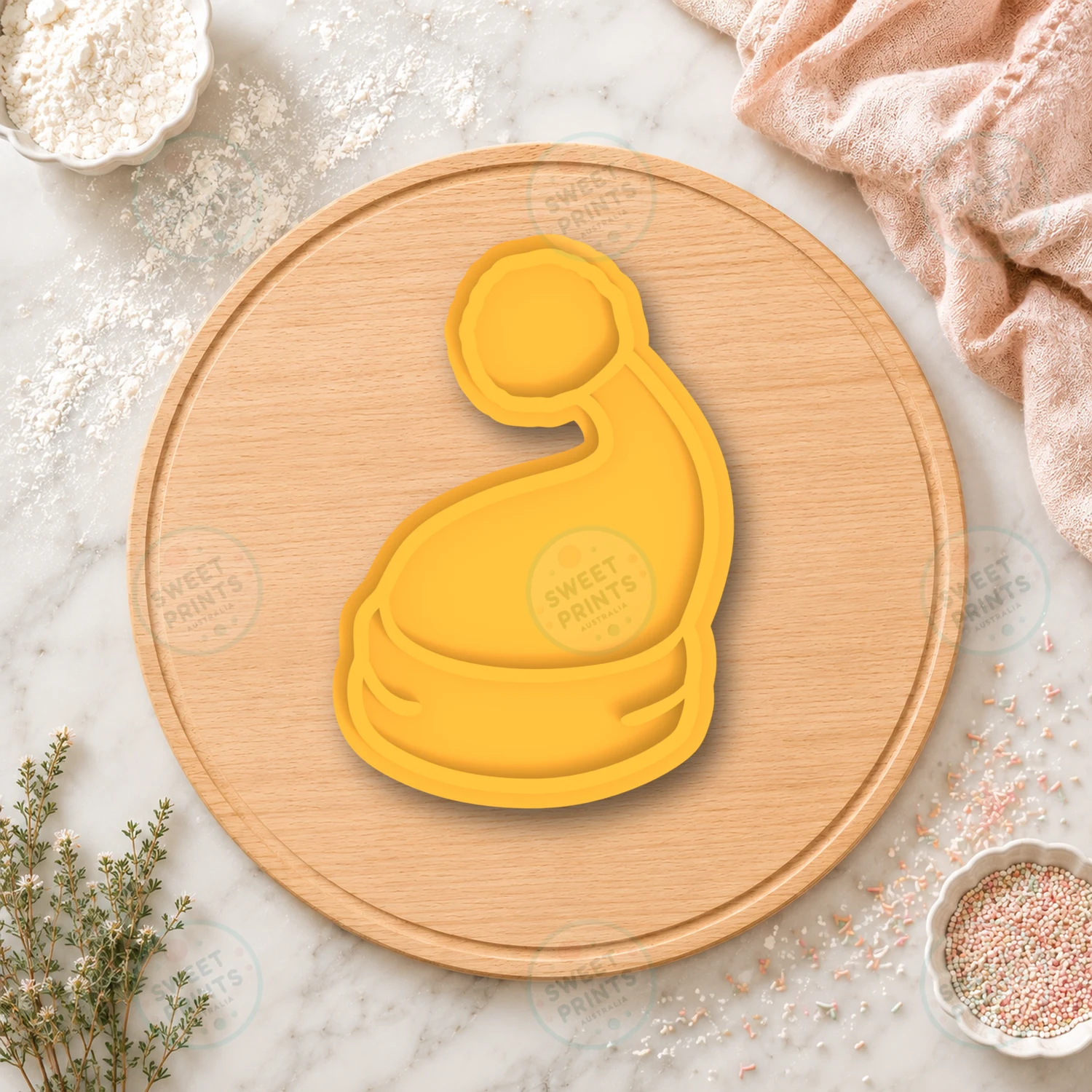 Santa Hat 1 Cookie Stamp cookie cutter