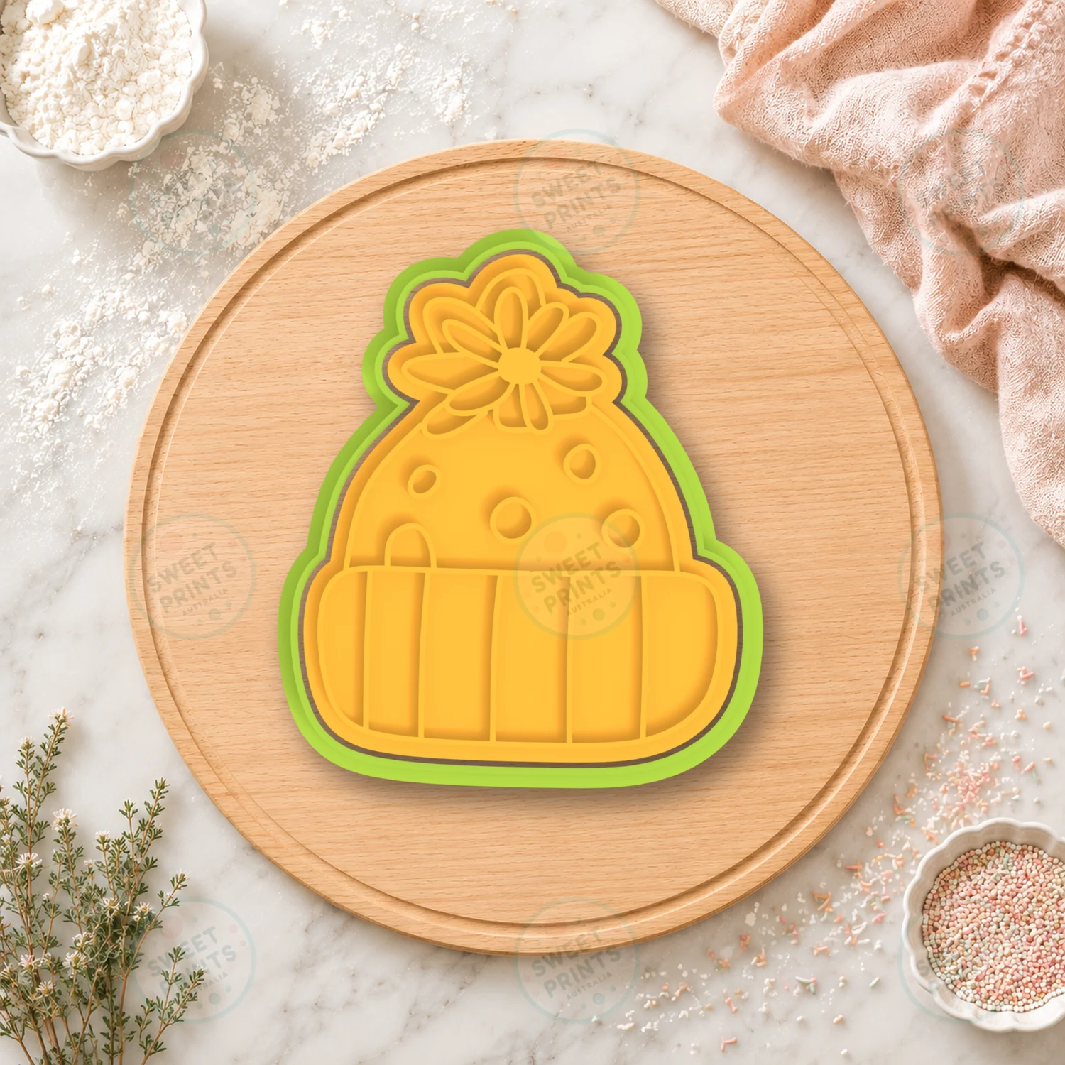 Christmas Beanie Cookie Cutter & Stamp cookie cutter