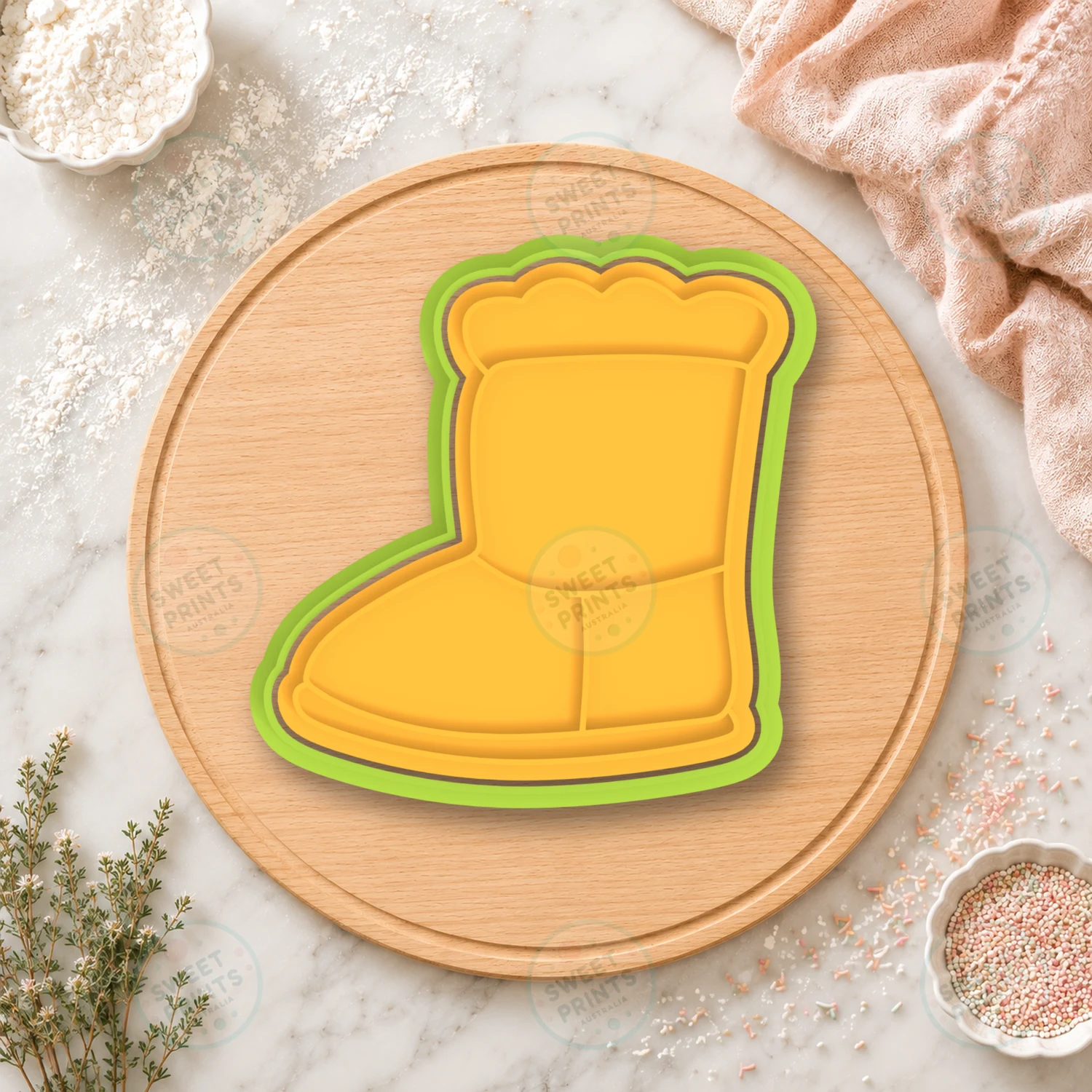 Winter Boot Cookie Cutter & Stamp cookie cutter