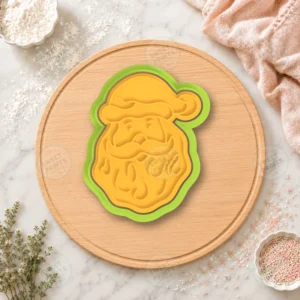 Bearded Santa Face Cookie Cutter & Stamp