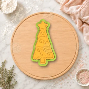 Reindeer with Bell Collar Cookie Cutter & Stamp