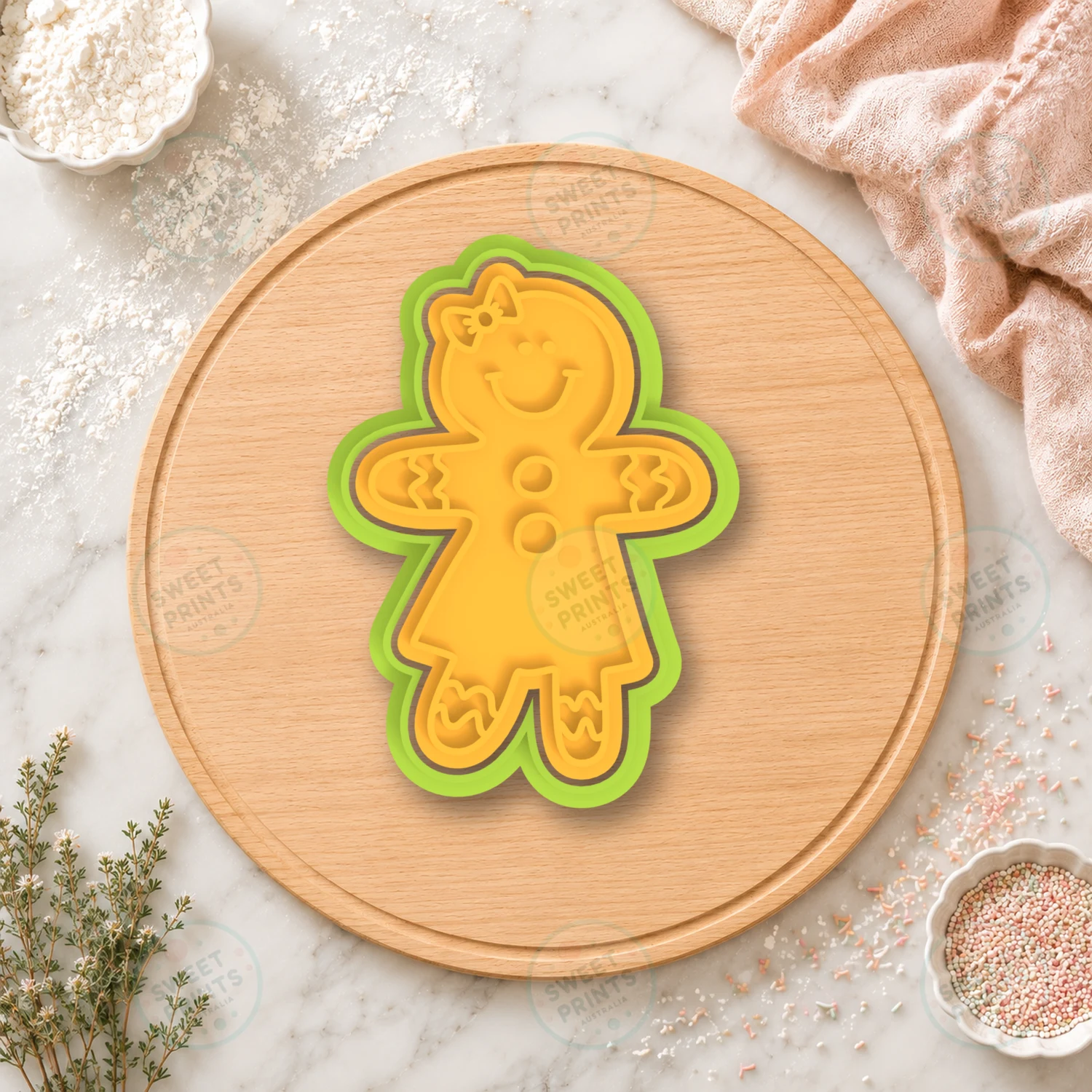 Gingerbread Girl Cookie Cutter & Stamp cookie cutter