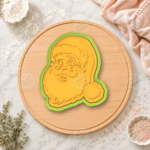Santa Face 3 Cookie Cutter & Stamp
