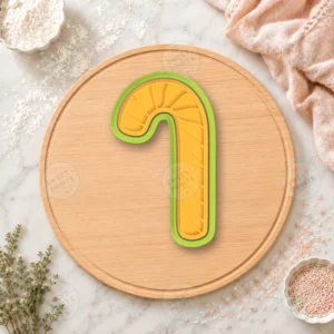 Striped Candy Cane Cookie Cutter & Stamp