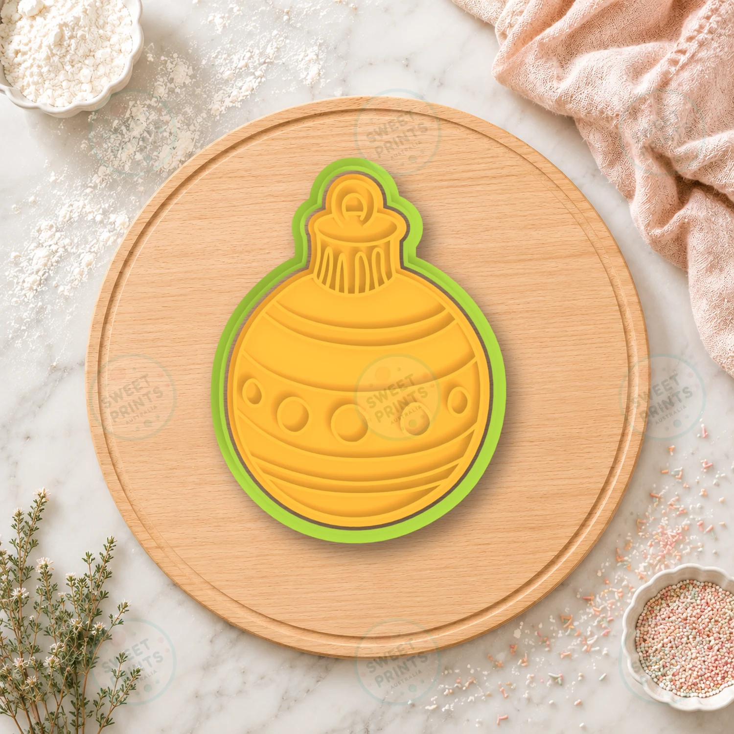 Christmas Ornament 1 Cookie Cutter & Stamp cookie cutter
