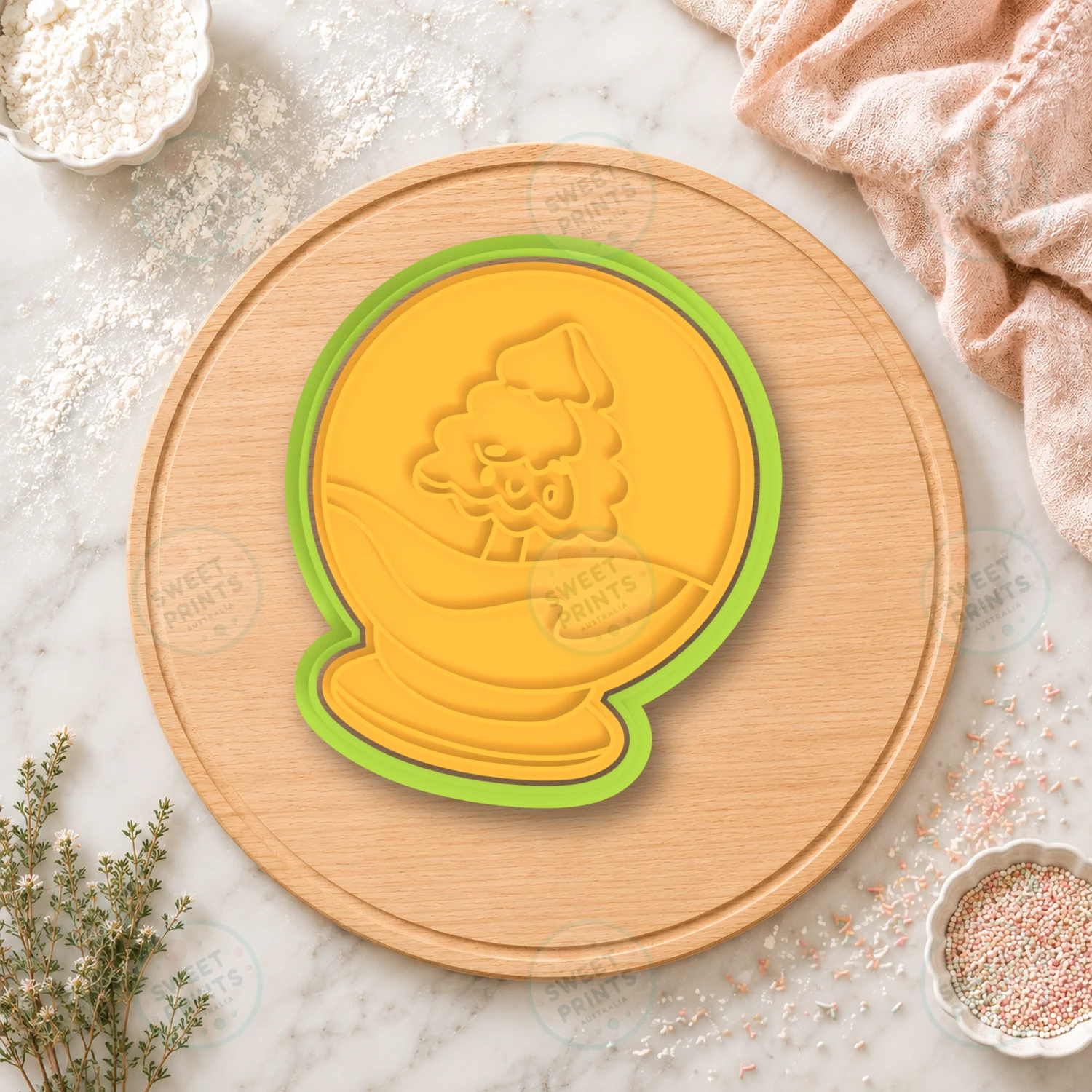 Nativity Sheep Ornament Cookie Cutter & Stamp cookie cutter