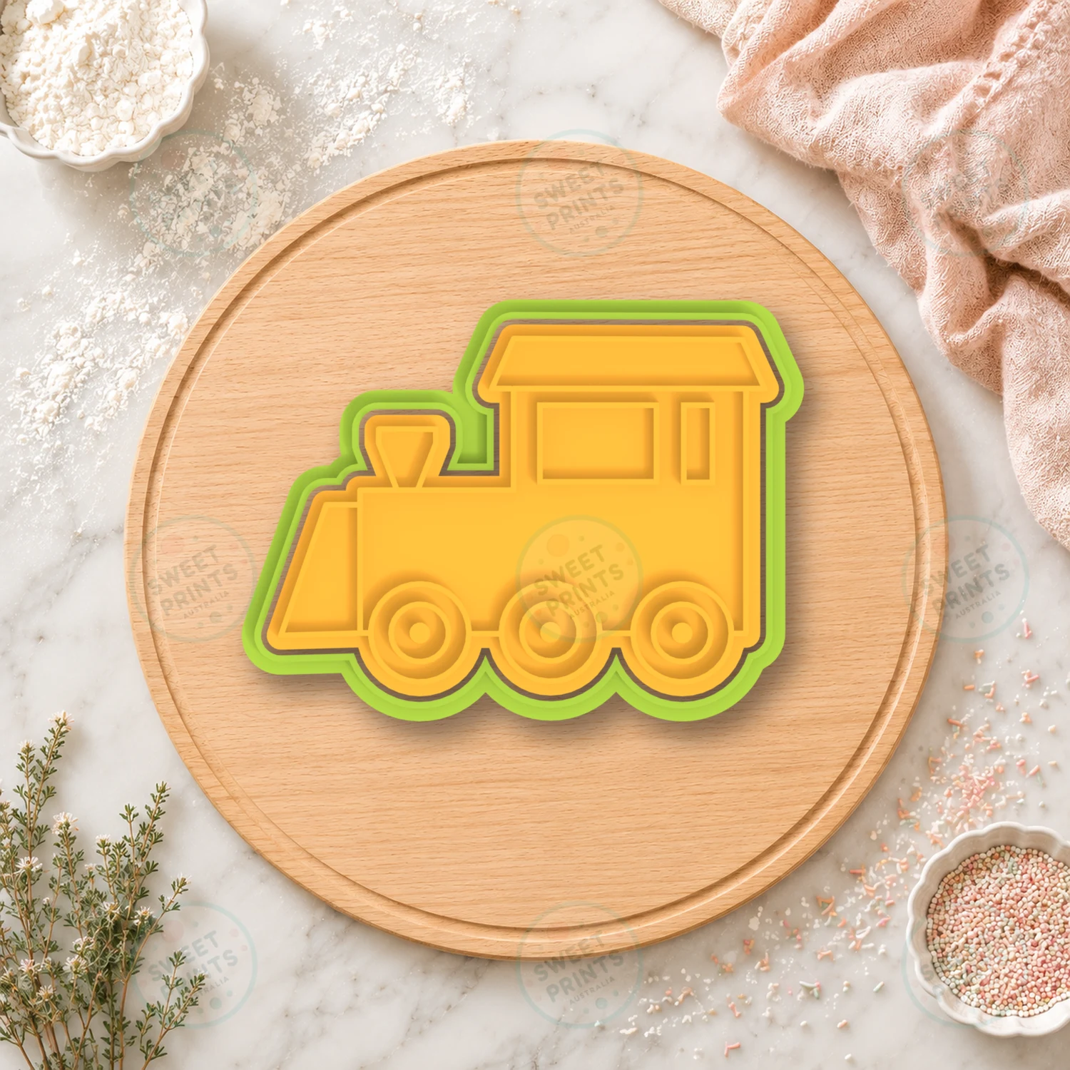 Train Engine Cookie Cutter & Stamp cookie cutter