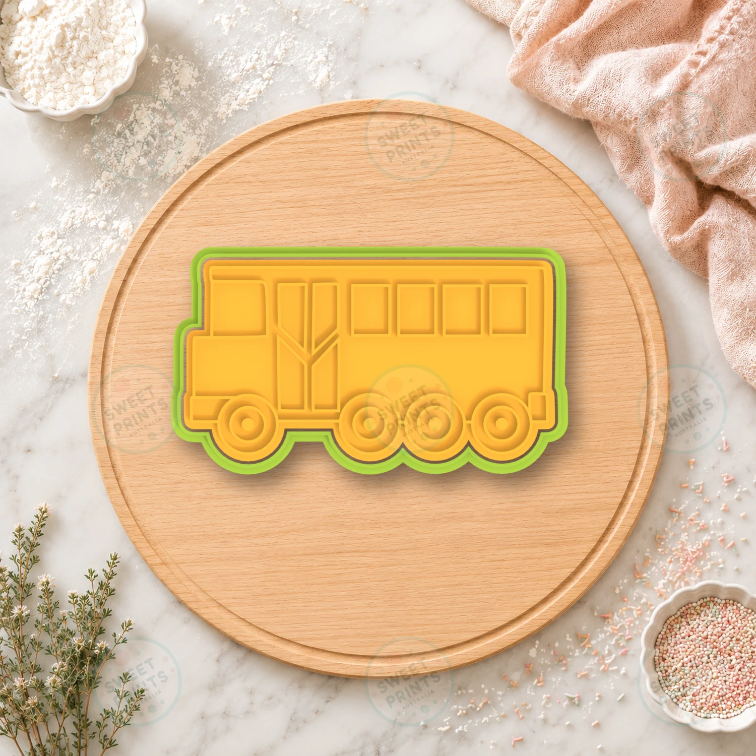 Bus Cookie Cutter & Stamp cookie cutter