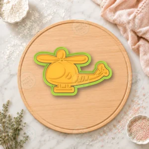 Helicopter 1 Cookie Cutter & Stamp