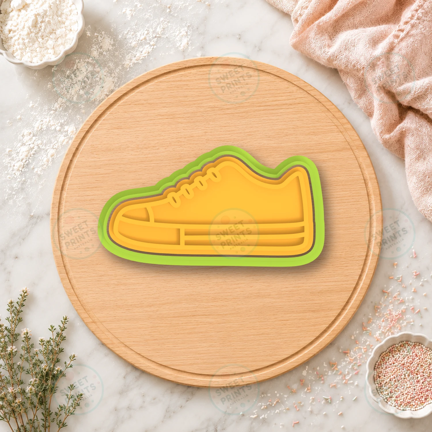 Sneaker Cookie Cutter & Stamp cookie cutter