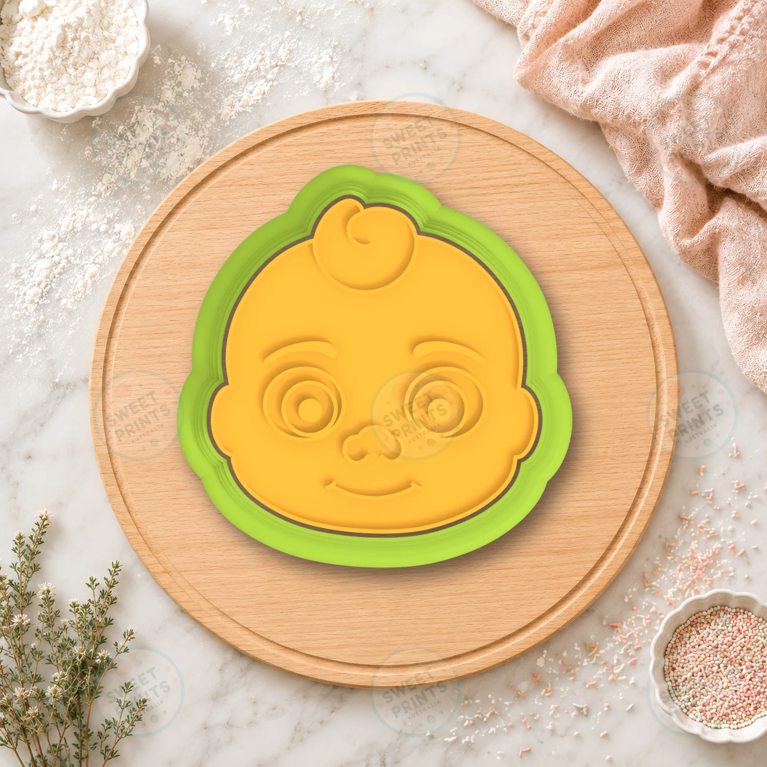 Cocomelon Jayjay Cookie Cutter & Stamp cookie cutter