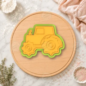 Tractor Cookie Cutter & Stamp