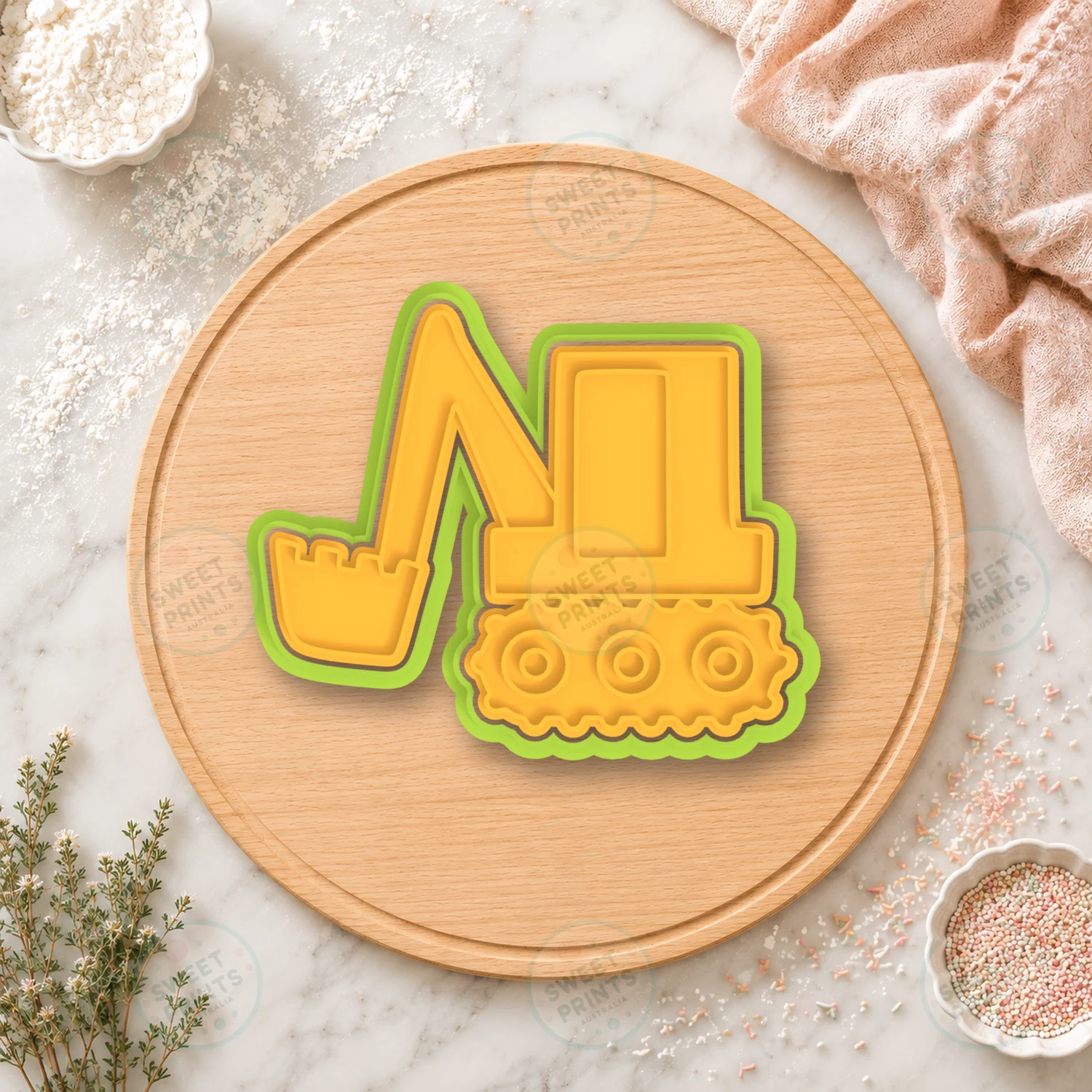 Excavator 1 Cookie Cutter & Stamp cookie cutter