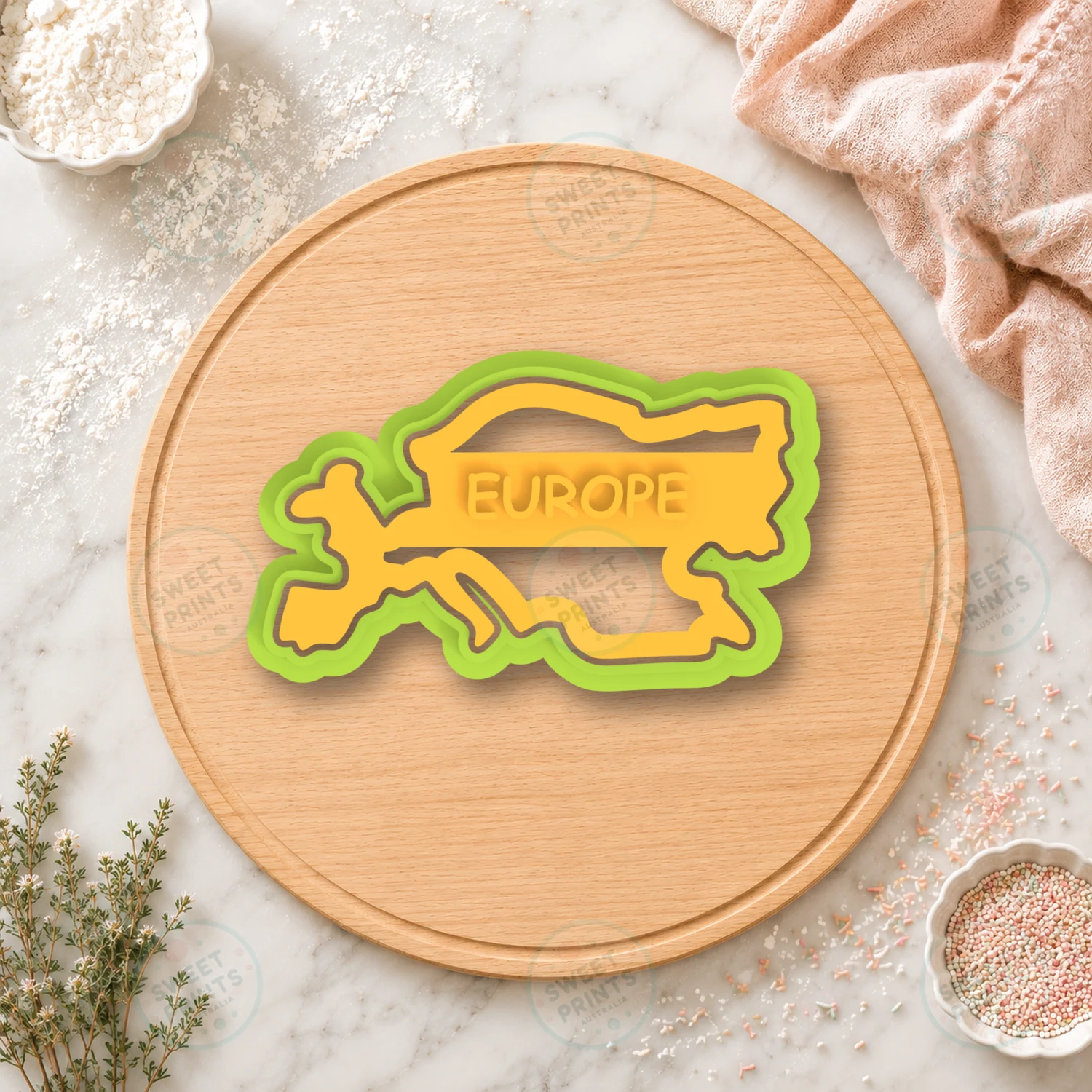 Europe Cookie Cutter & Stamp cookie cutter