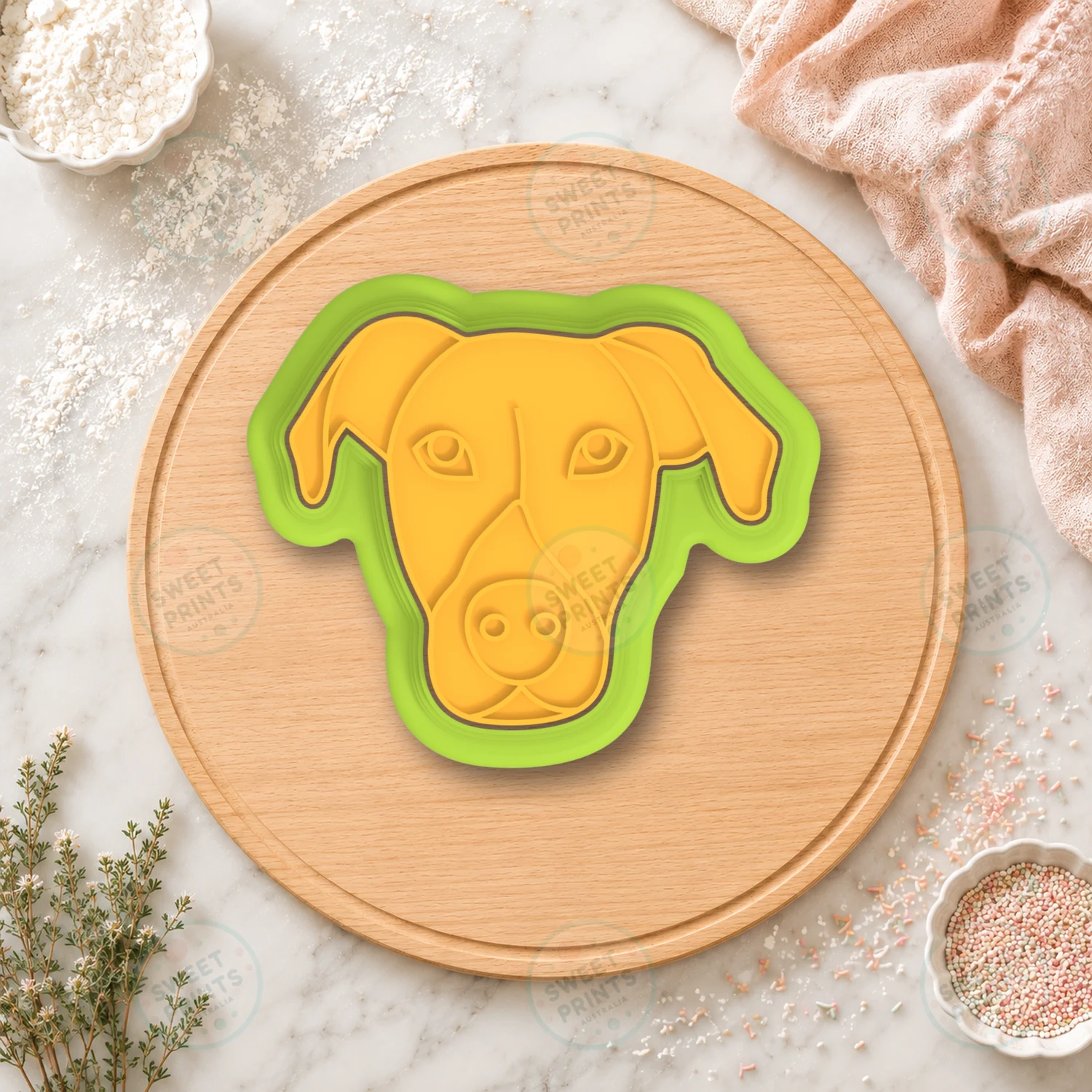 Custom Dog Cookie Cutter & Stamp cookie cutter